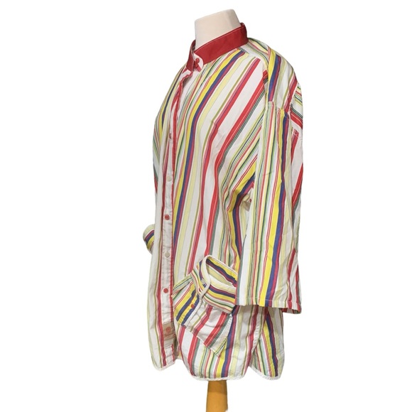 Vintage Pepe Jeans London custom button down striped shirt size XL - Picture 3 of 5